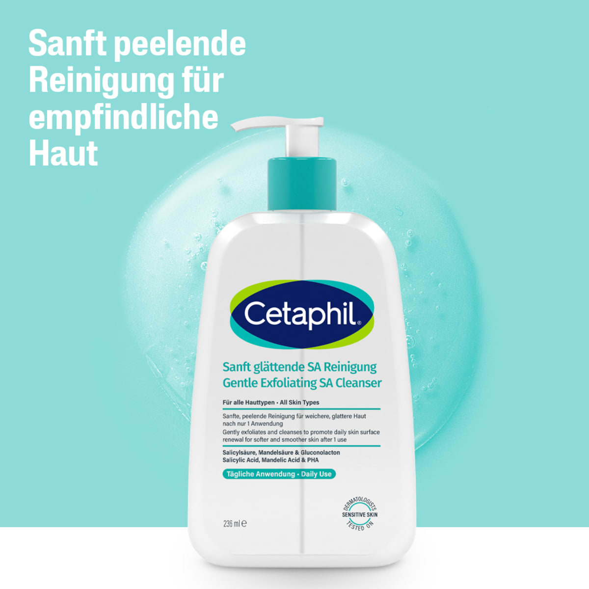 Cetaphil Cetaphil Sanft glättende SA Reinigung, 236 ml dauerhaft ...