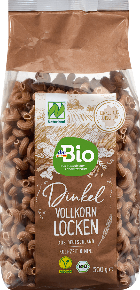 dmBio Nudeln, Locken aus Dinkel Vollkorn, 500 g dauerhaft günstig online kaufen