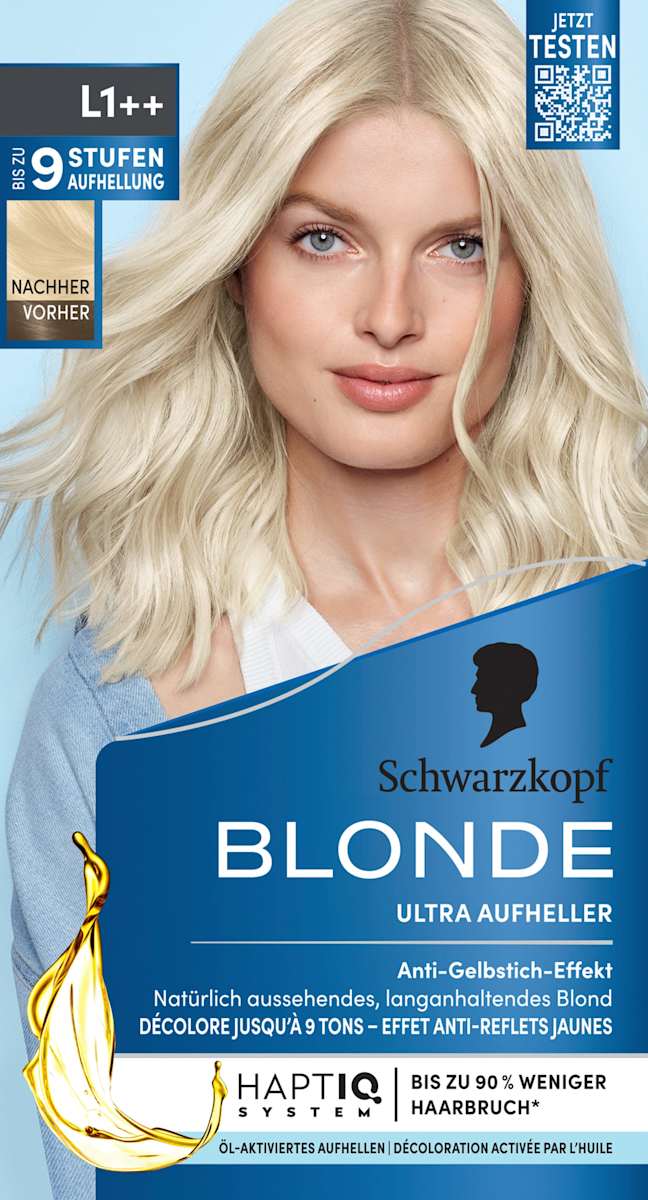 Schwarzkopf Blonde Haare Aufheller Ultra L1++, 1 St dauerhaft günstig online kaufen