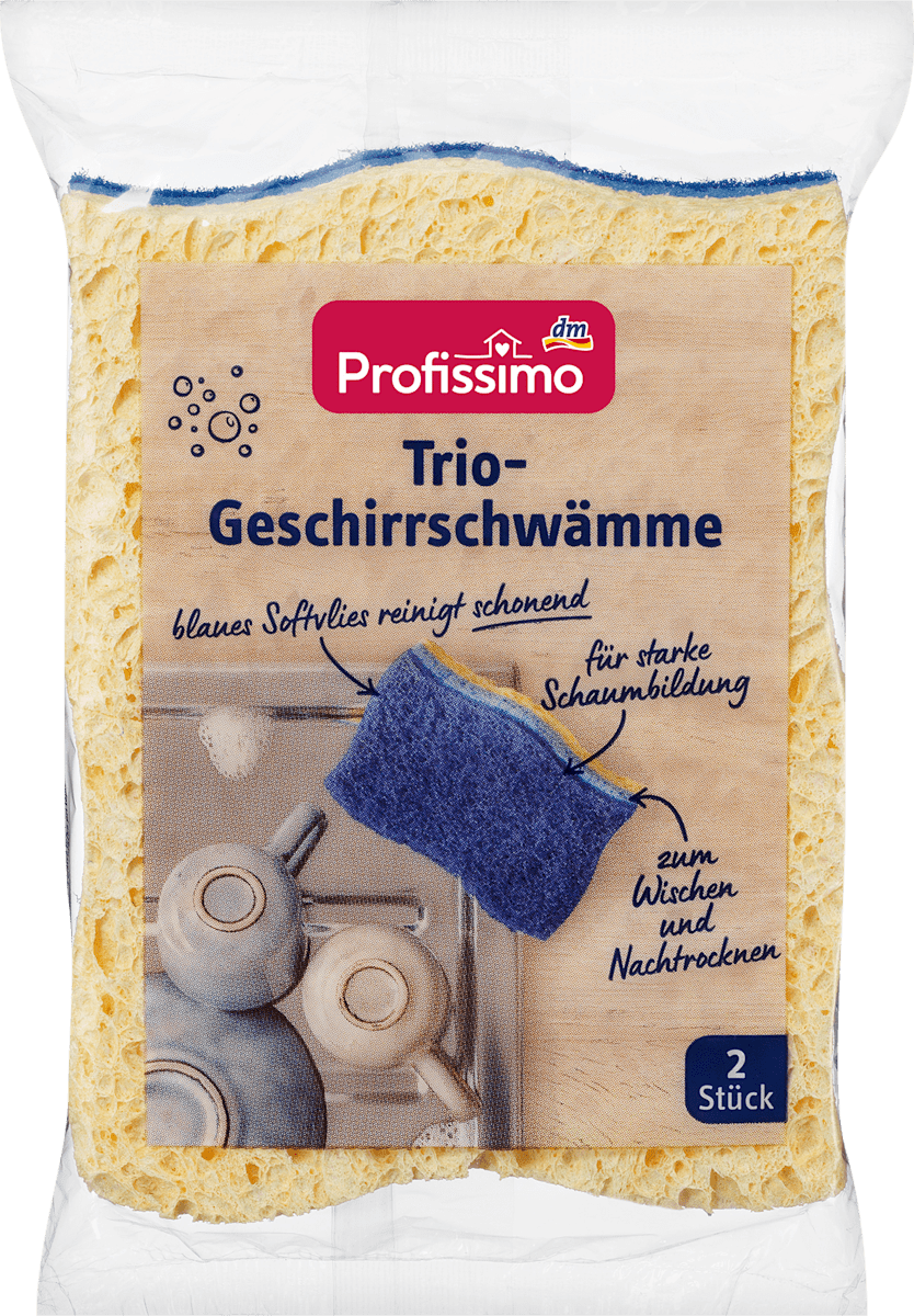 Profissimo Trio-Geschirrschwämme, 2 St dauerhaft günstig online kaufen