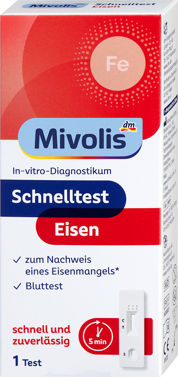 Mivolis Schnelltest Eisen, 1 St
