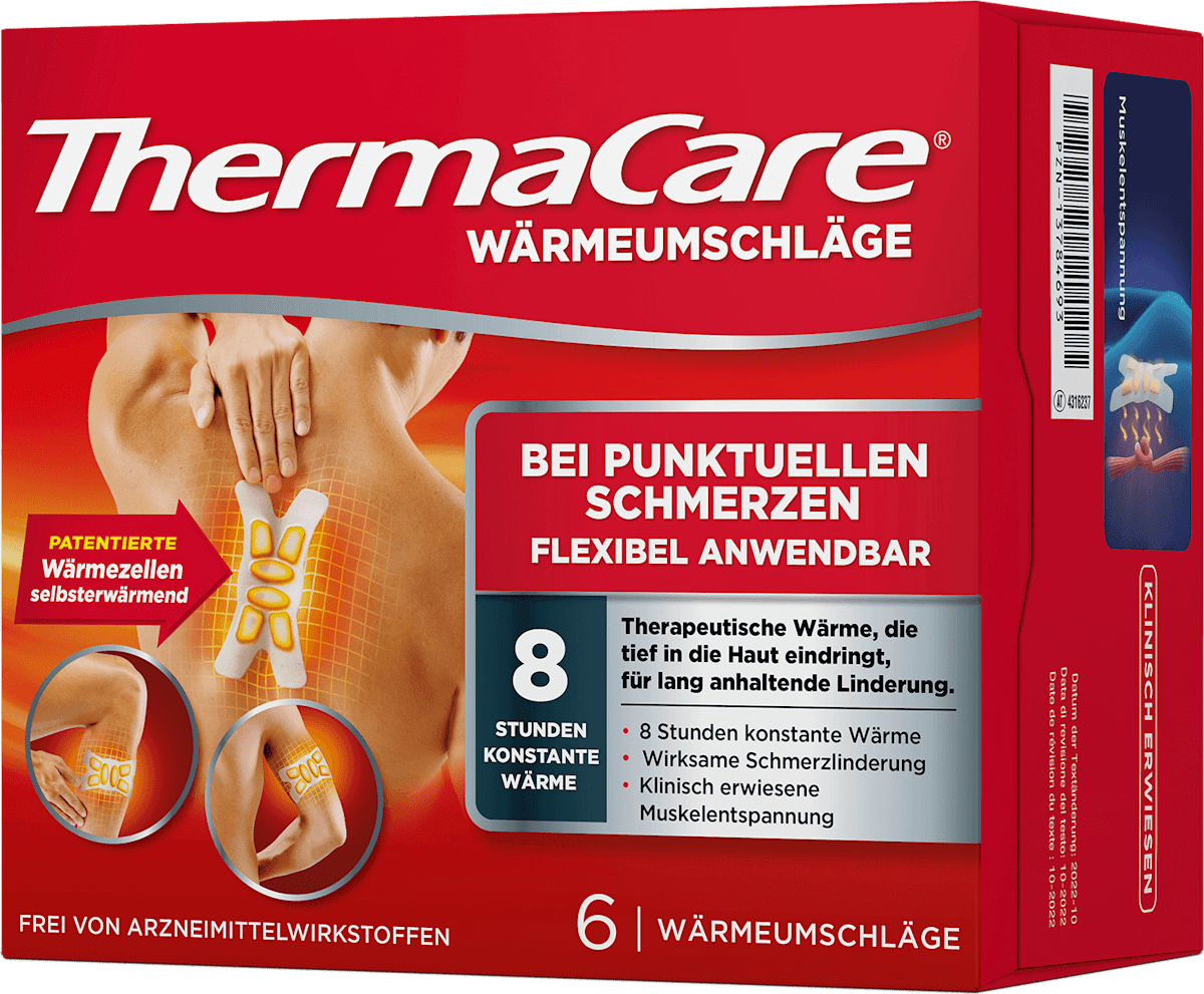 THERMACARE Wärmeumschläge bei Punktuellen Schmerzen, Flexibel Anwendbar, 6 St