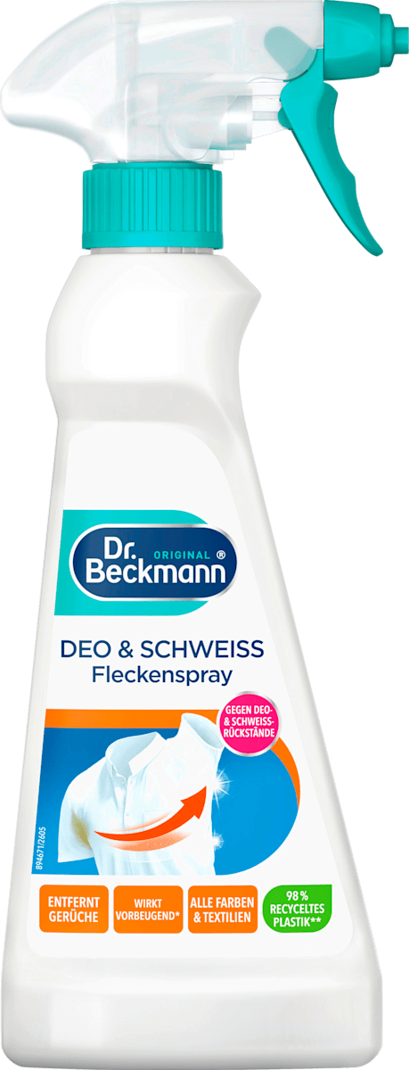 Dr. Beckmann Fleckenentferner Spray für Deo & Schweiß, 250 ml dauerhaft günstig online kaufen
