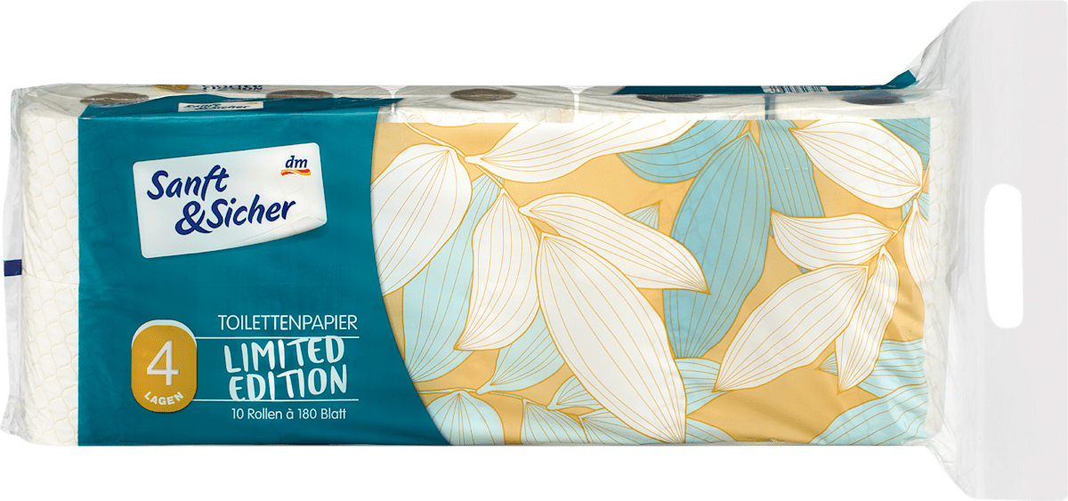 Sanft&Sicher Toilettenpapier Design Edition (10x180 Blatt), 10 St dauerhaft günstig online kaufen