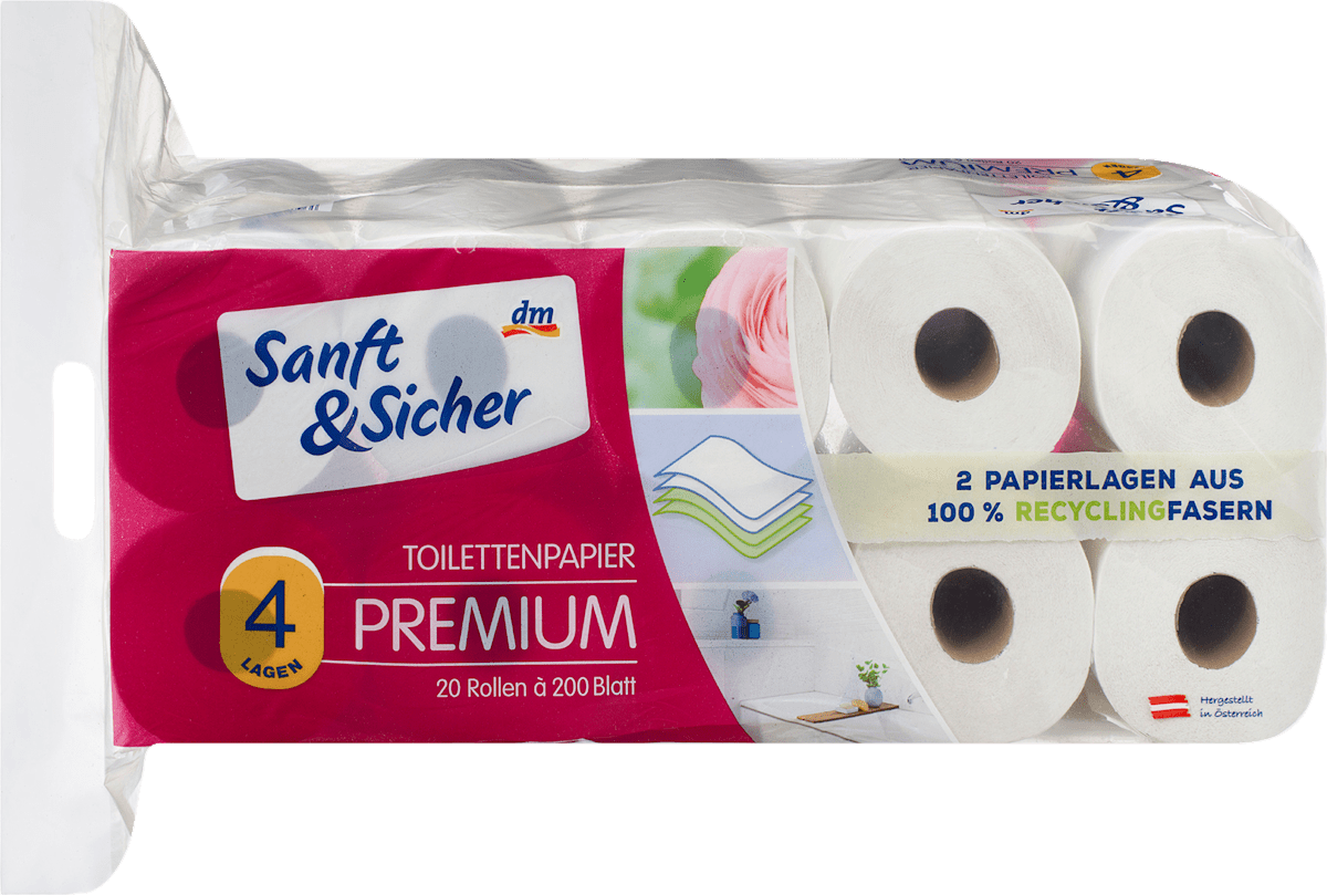 Toilettenpapier Premium 4-lagig, 20 St