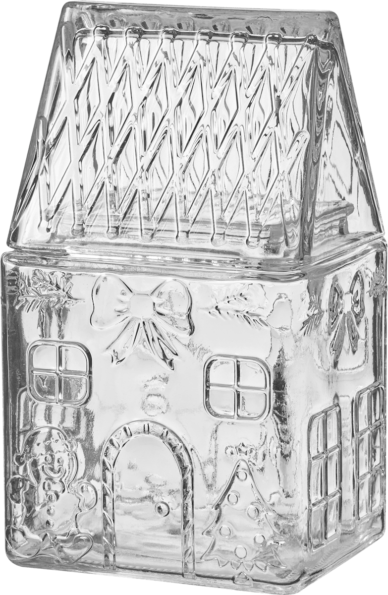 Dekorieren & Einrichten Glasvorratsdose Haus, klar (1300 ml), 1 St dauerhaft günstig online kaufen