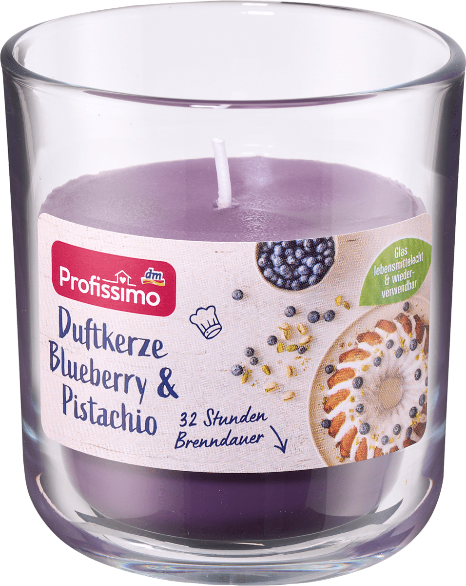 Profissimo Duftkerze im Glas Blueberry Pistachio, 1 St dauerhaft günstig online kaufen