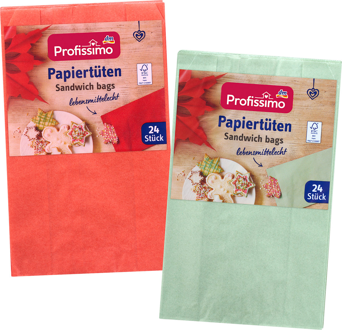 Profissimo Papiertüten sortiert, 24 St dauerhaft günstig online kaufen