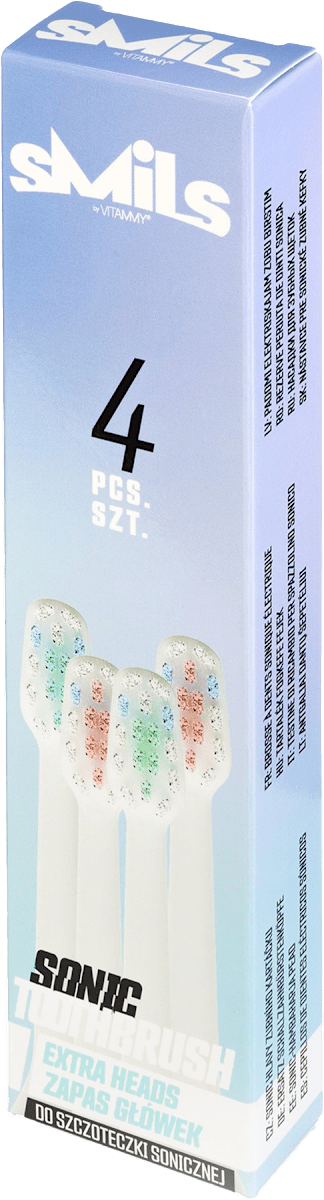 Сменные насадки Vitammy Smils Mix 1 для звуковой щётки, 4 шт — фото 3