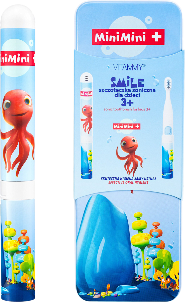 Звуковая зубная щётка для детей Vitammy Smile MiniMini+ Lola, от 3 лет, на батарейке — фото 2