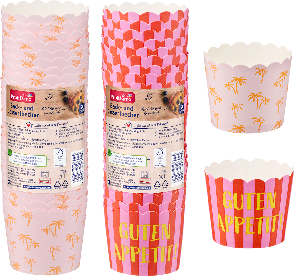 Profissimo Back-& Dessertbecher, 24 St dauerhaft günstig online kaufen