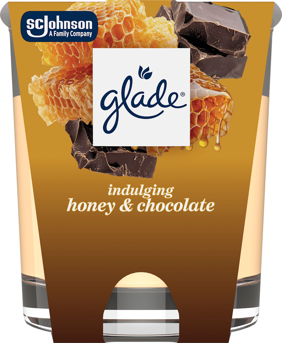 glade Duftkerze im Glas Indulging Honey & Chocolate 112 g, 1 St dauerhaft günstig online kaufen