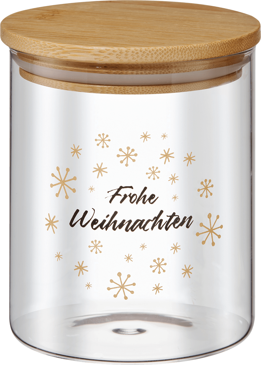 Dekorieren & Einrichten Glasvorratsdose mit Holzdeckel 