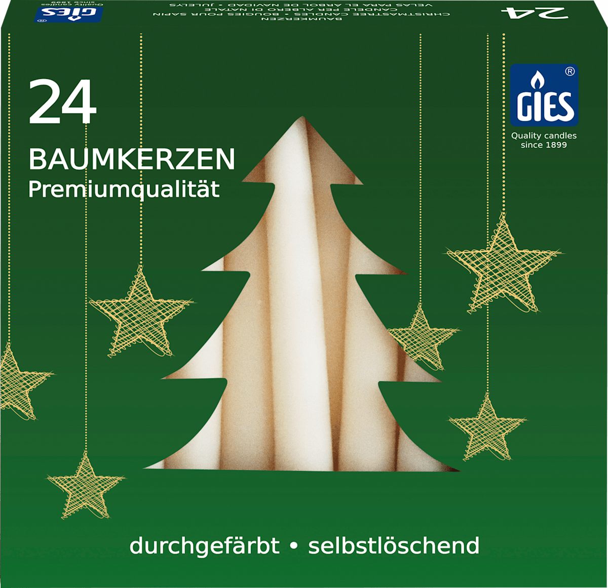 Dekorieren & Einrichten Baumkerzen selbstlöschend, champagner (Verteilung 60/40), 24 St dauerhaft günstig online kaufen