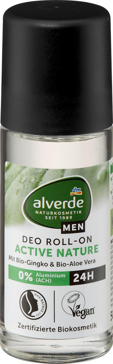 alverde MEN Deo Roll-on Active Nature, 50 ml dauerhaft günstig online kaufen