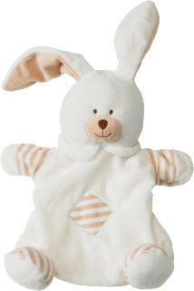 Rassel-Handpuppe Hase PUSBLU