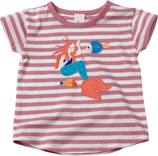 Kinder Shirt, Gr. 116, aus Bio-Baumwolle, rosa ALANA