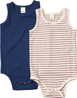 Bodys Ärmellos, blau, Gr. 74/80 ALANA