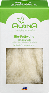 Fettwolle am Strang aus Bio-Schurwolle ALANA