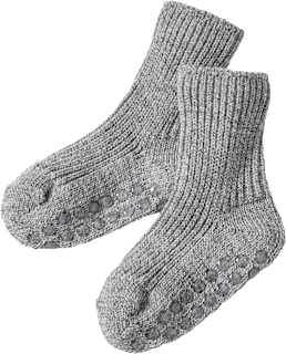 ABS Socken aus Bio-Wolle, grau, Gr. 19/22 ALANA