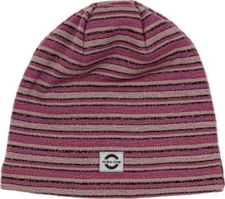 Mütze mit Schurwolle, lila, Gr. 110/116 Mikk-Line