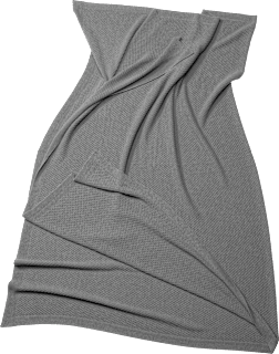 Decke, ca. 150 x 200 cm, grau ALANA