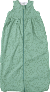 Schlafsack 1 TOG mit Elefanten-Muster, grün, 110 cm, 1 St