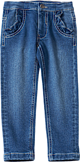 Thermo-Jeans mit Herz-Tasche, blau, Gr. 92, 1 St