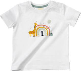 Geburtstags T-Shirt 1 Jahr, weiß, Gr. 86 ALANA