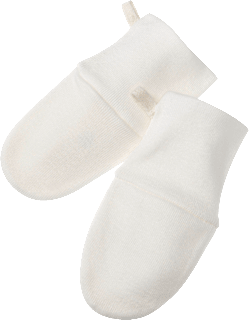 Kratzfäustlinge, weiß ALANA