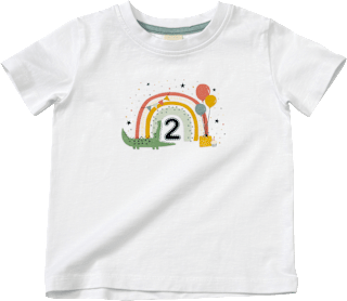 Geburtstags T-Shirt 2 Jahre, weiß, Gr. 98 ALANA