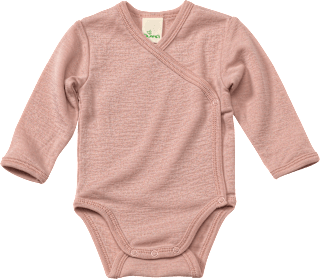 Wickelbody aus Bio-Wolle und Seide, rosa, Gr. 74/80 ALANA
