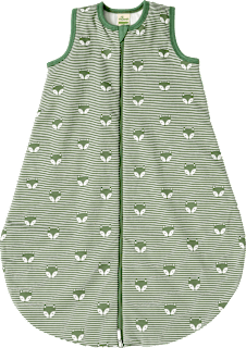 Schlafsack 2 TOG mit Fuchs-Muster, grün, 80 cm ALANA