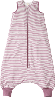 Schlafsack mit Beinen 2 TOG, mit Ringel-Muster, rosa, 100 cm ALANA