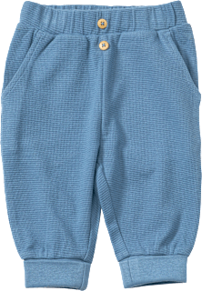 Hose mit Mitwachsfunktion & Waffel-Struktur, blau, Gr. 62, 1 St