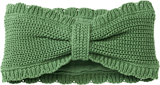 Stirnband aus Strick, grün, Gr. 52/53, 1 St