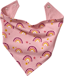 Halstuch Pro Climate mit Regenbogen-Muster, rosa, 1 St