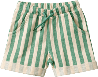 Shorts mit Streifen-Muster, grün, Gr. 104, 1 St