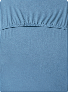 Spannbettlaken Doppelgröße, blau, 180 x 200 cm ALANA