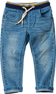 Jeans mit schmalem Schnitt & Rippbund, blau, Gr. 98, 1 St