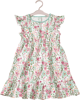 Kleid Pro Climate mit Blumen-Muster, weiß, Gr. 92, 1 St