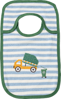 Lätzchen mit Müllwagen-Applikation, blau ALANA