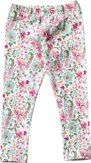 Leggings Pro Climate mit Blumen-Muster, weiß & rosa, Gr. 80, 1 St