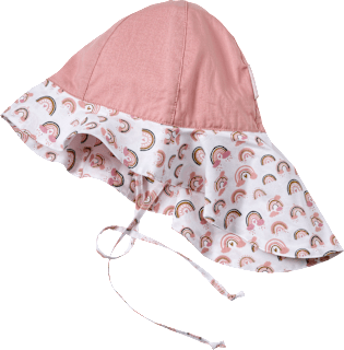 Schirmmütze mit Nackenschutz, rosa, Gr. 46/47, 1 St