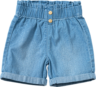 Shorts aus Jeans-Stoff & mit Holzknöpfen, blau, Gr. 98, 1 St