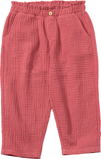 Hose aus Musselin, rot, Gr. 86, 1 St
