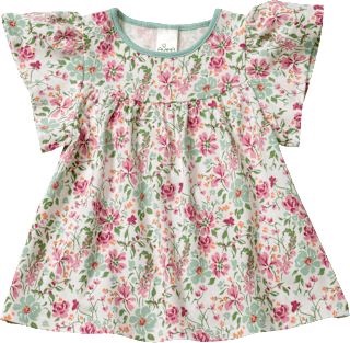 Tunika Pro Climate mit Blumen-Muster, weiß & grün, Gr. 104, 1 St