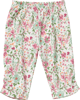 Leggings Capri Pro Climate mit Blumen-Muster, weiß, Gr. 104, 1 St
