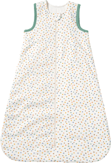 Schlafsack 1,5 TOG mit Punkte-Muster, weiß, 80 cm, 1 St