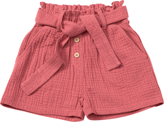 Shorts aus Musselin, rot, Gr. 104, 1 St